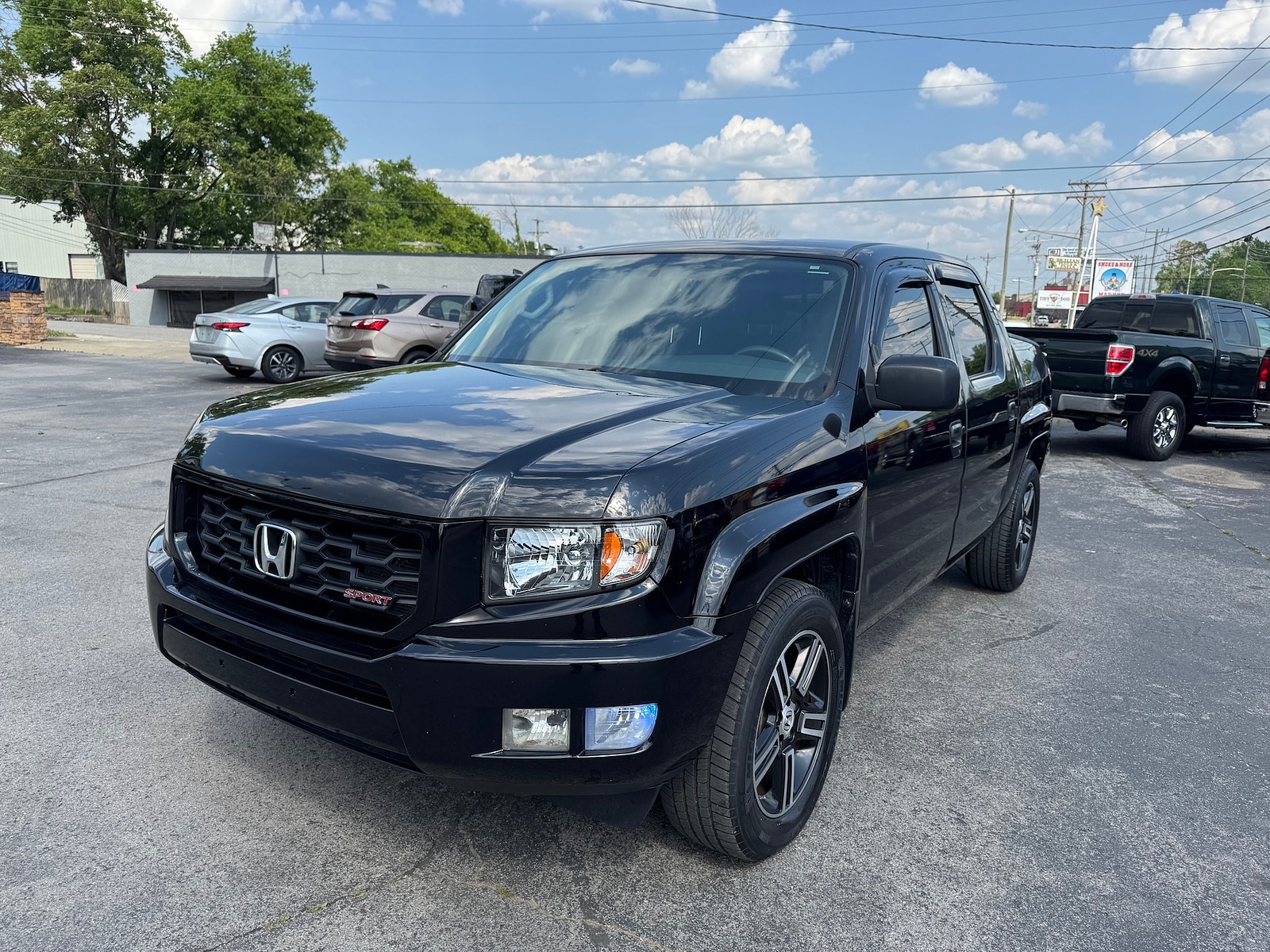 Black 2013 Honda Ridgeline Pickup Truck Four-Wheel Drive