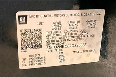 2018 GMC SIERRA