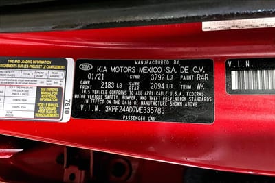 2021 KIA FORTE
