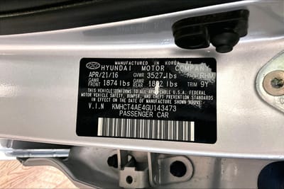 2016 HYUNDAI ACCENT